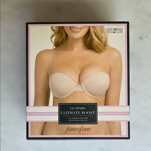 Go Bare Ultimate Boost The‎ Original Go Bare with Extra Push Up Nude size B NWT